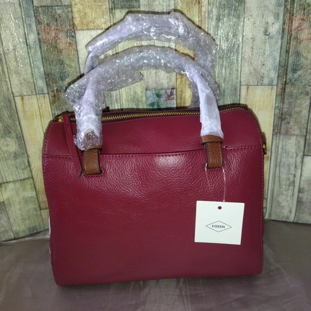 Fossil Zb7256627 Rachel Satchel Red Velvet