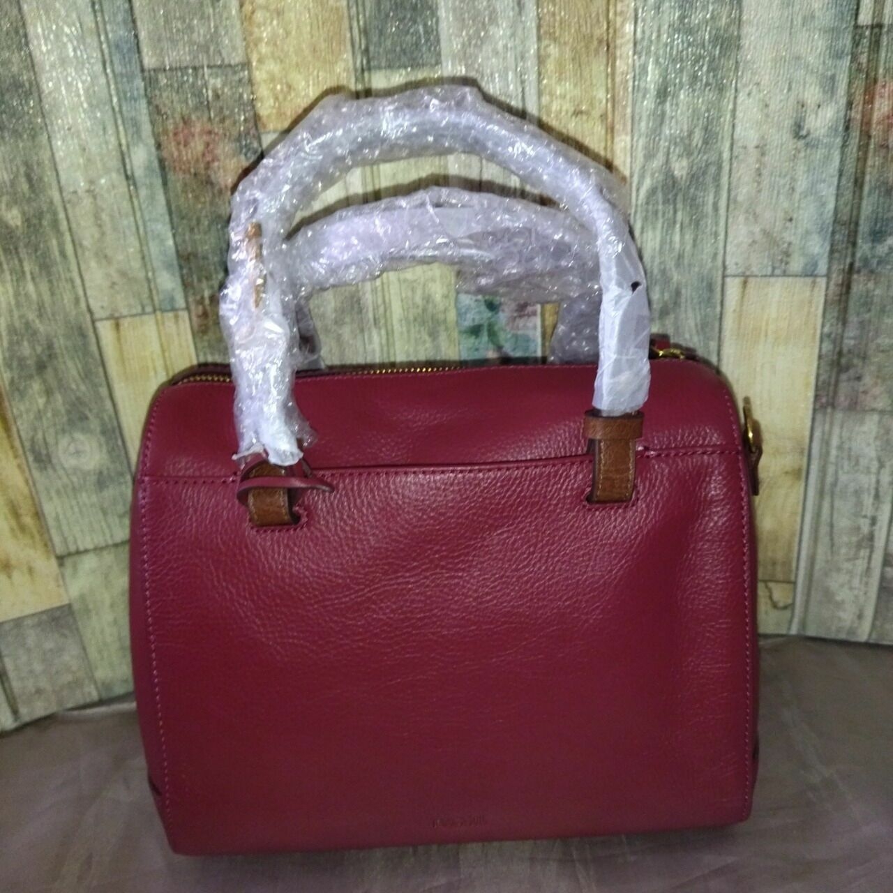 Fossil Zb7256627 Rachel Satchel Red Velvet