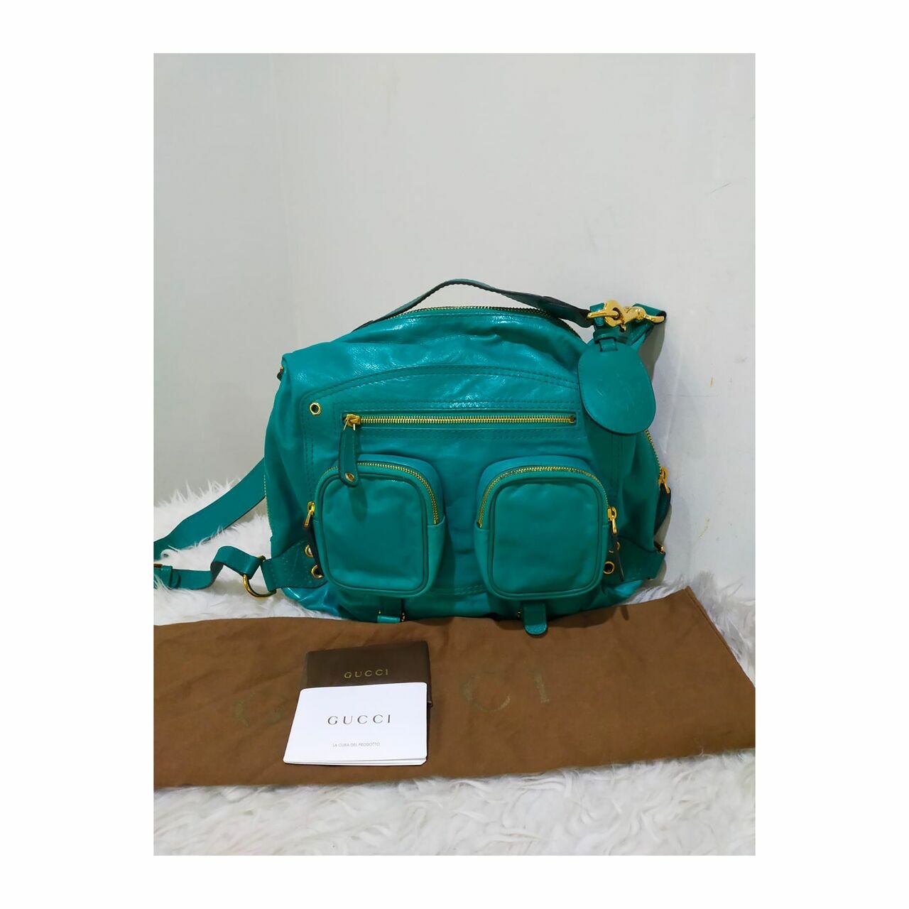 Gucci Green Tosca Backpack