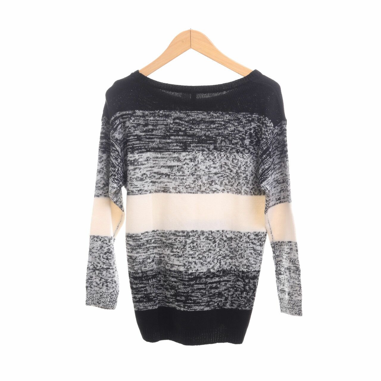 H&M Black & White Knit Sweater