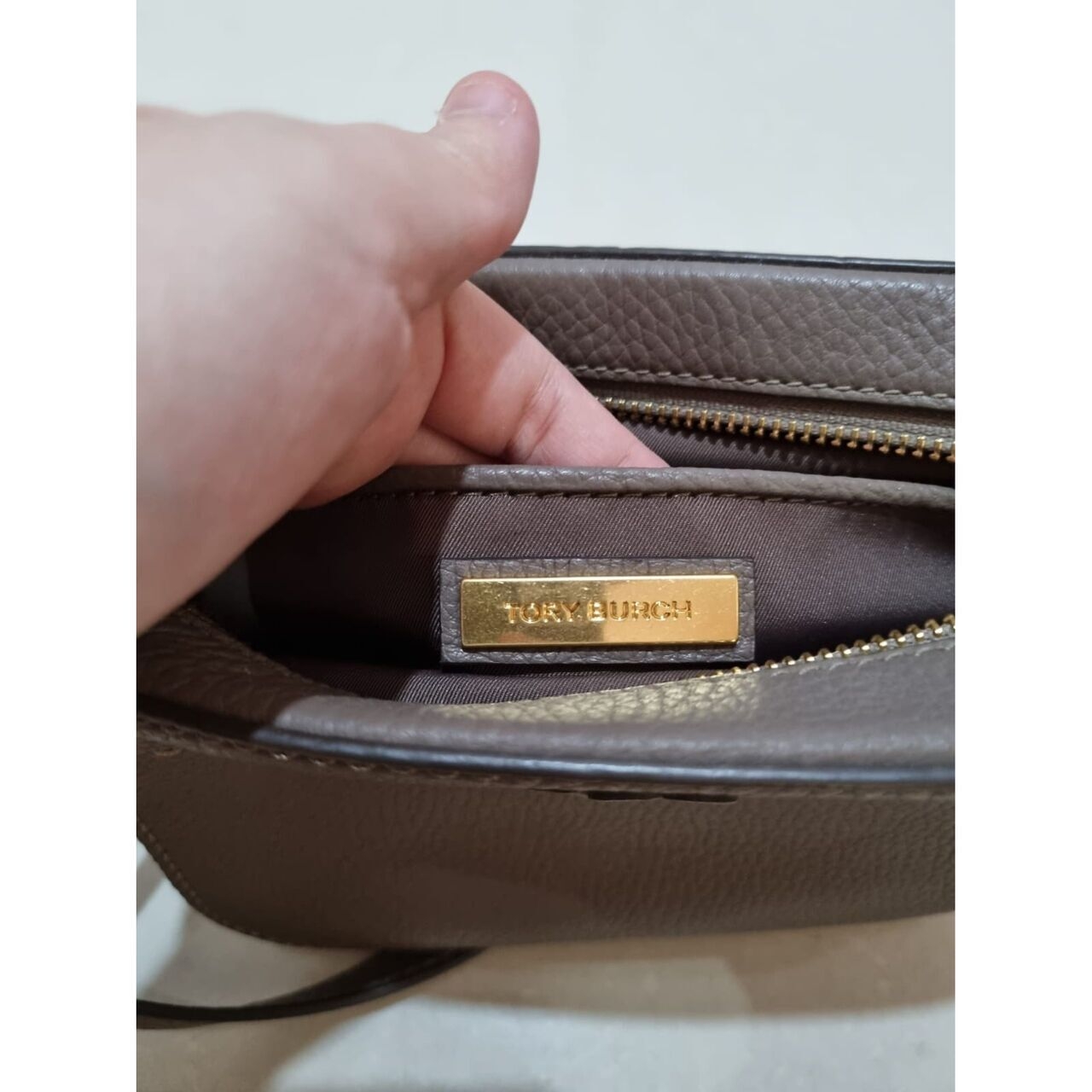 Tory Burch Grey Sling Bag