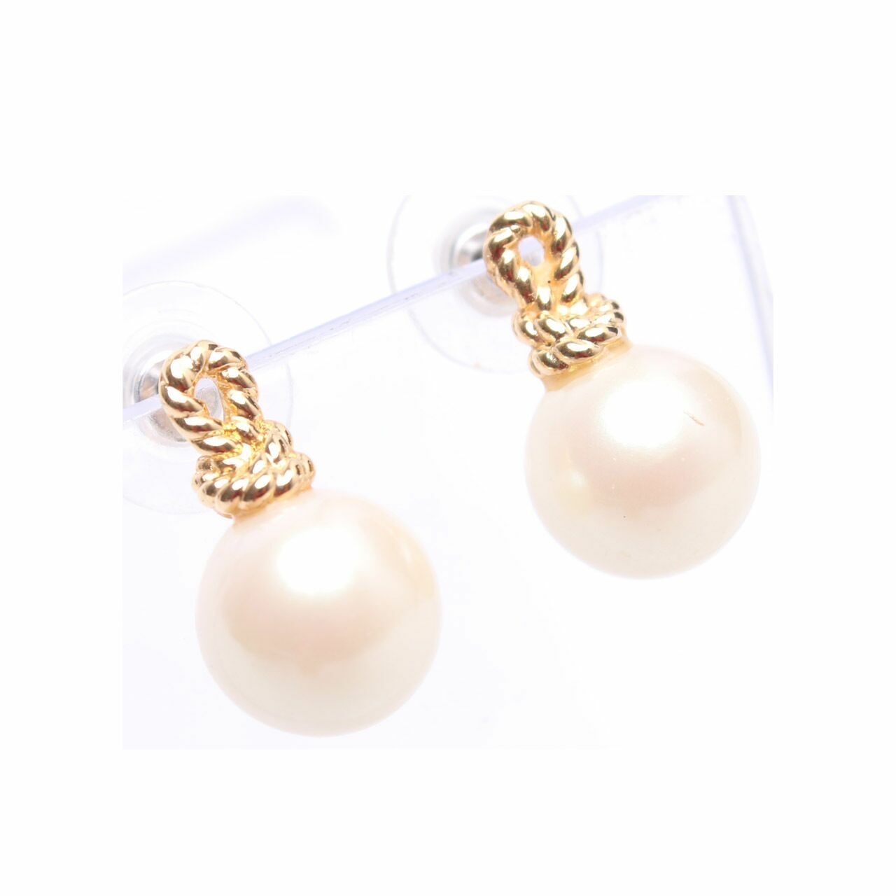 Kate Spade New York Pearl White/Gold Earrings 