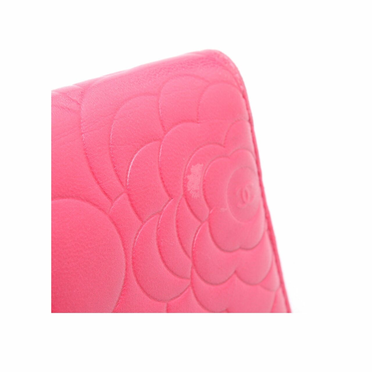 Chanel Camellia Magenta Quilted Wallet