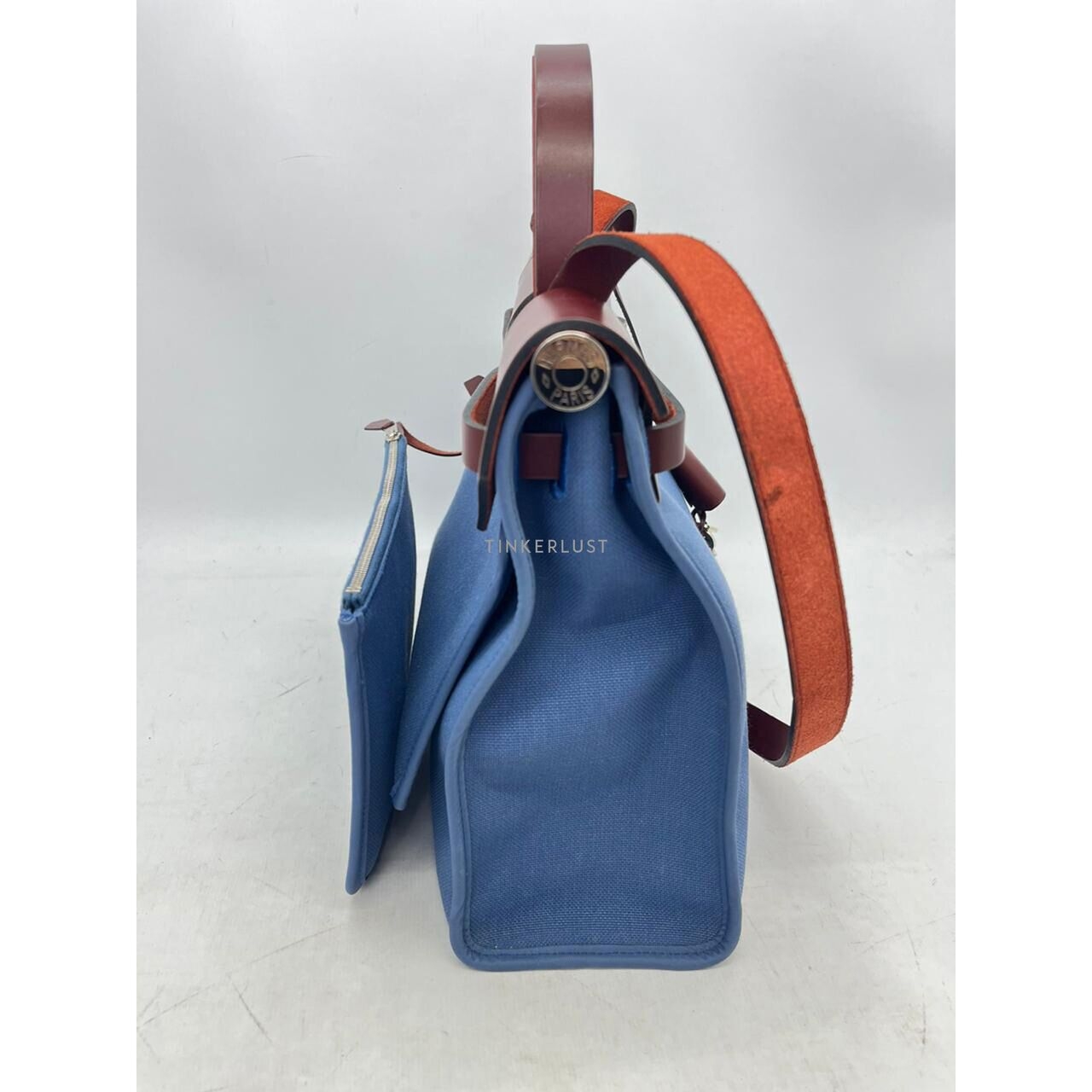 Hermes Herbag 31 Blue PHW #X Satchel Bag