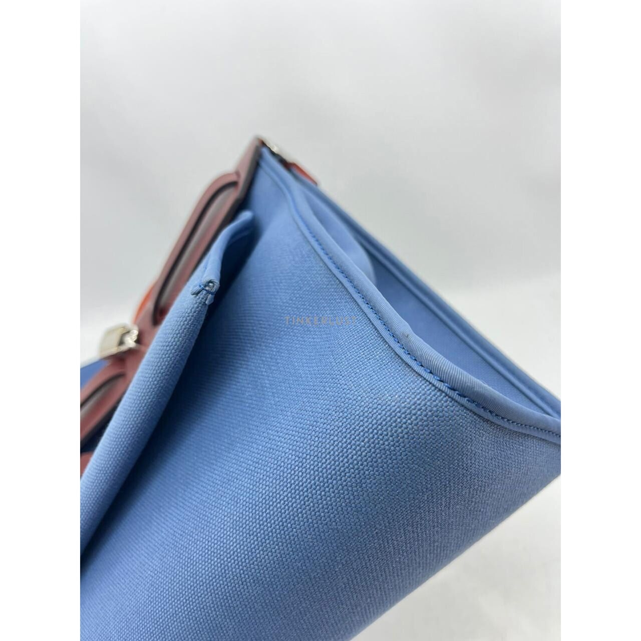 Hermes Herbag 31 Blue PHW #X Satchel Bag