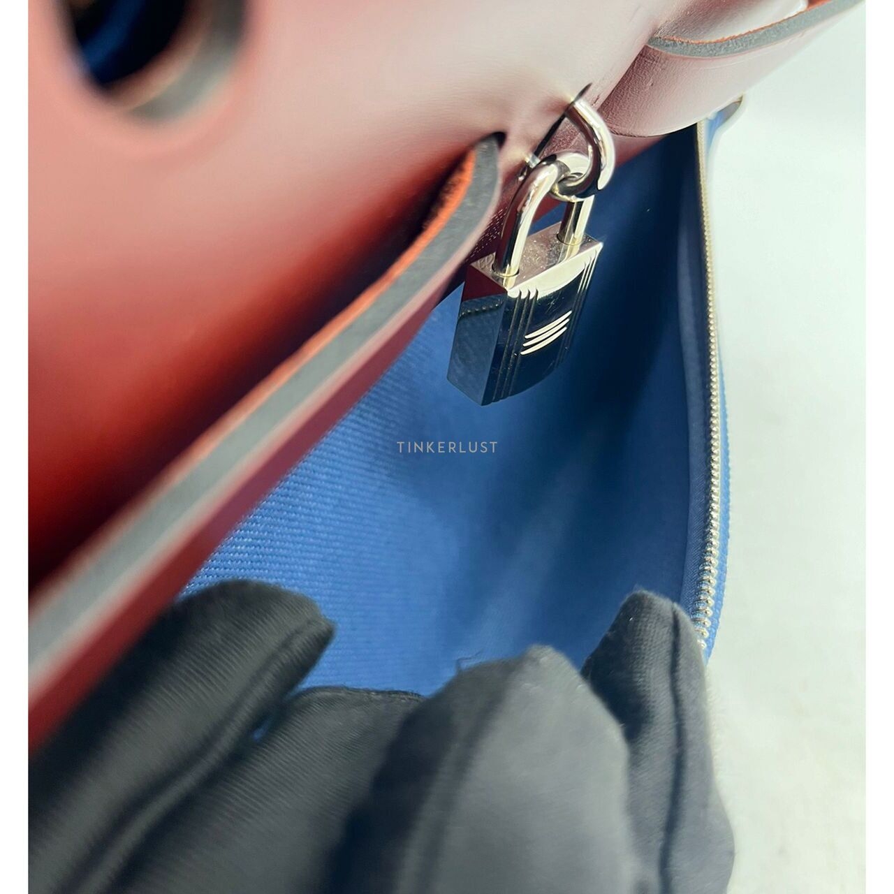 Hermes Herbag 31 Blue PHW #X Satchel Bag