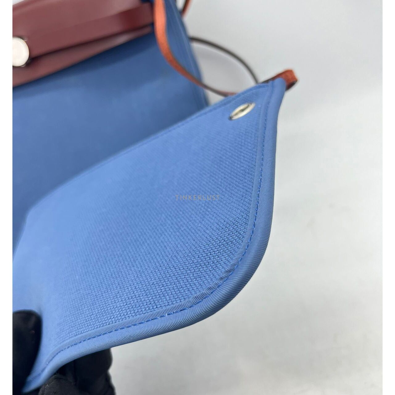 Hermes Herbag 31 Blue PHW #X Satchel Bag