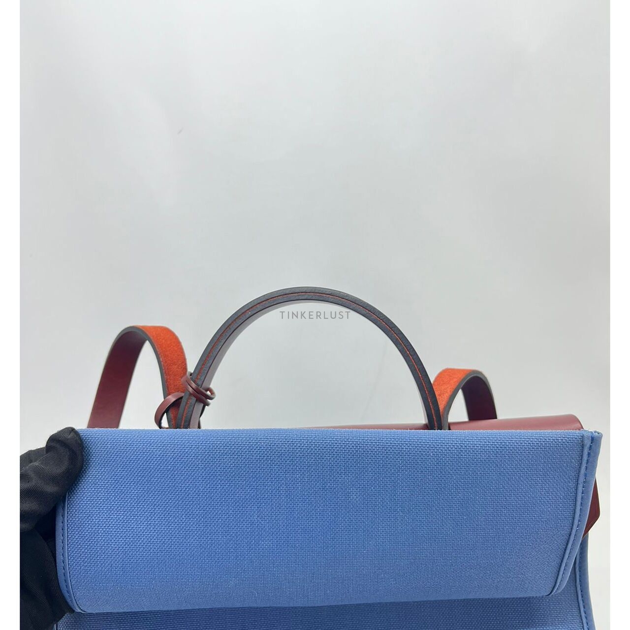 Hermes Herbag 31 Blue PHW #X Satchel Bag