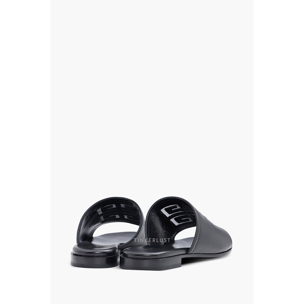 Givenchy 4G Nappa Slides Black Sandals