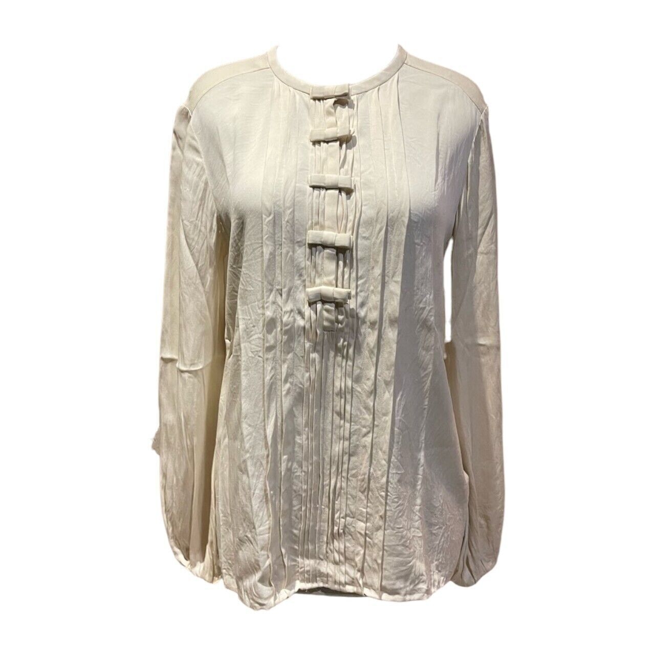 Diane Von Furstenberg Broken White Blouse