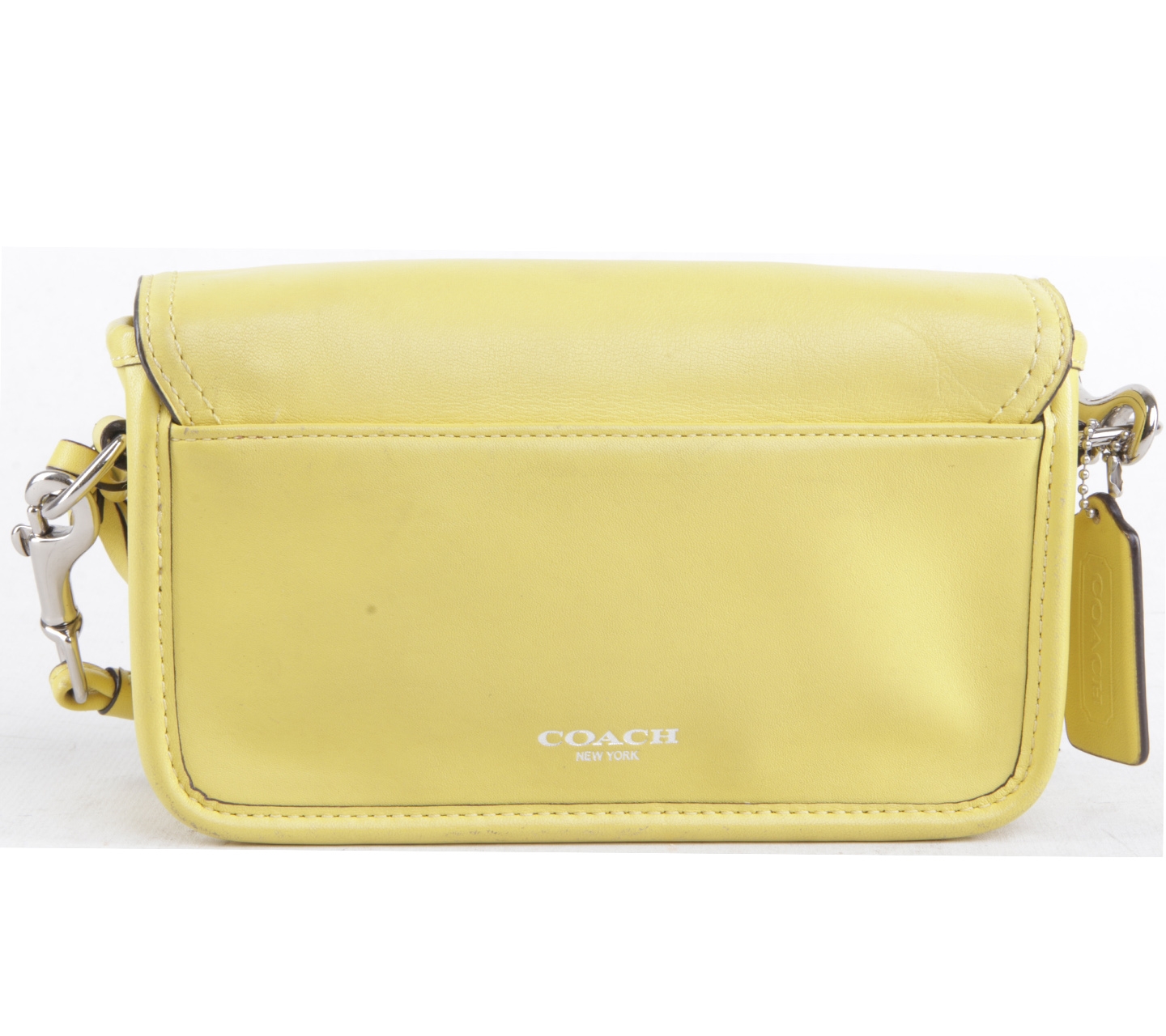 Coach Lime Leather Sling Bag