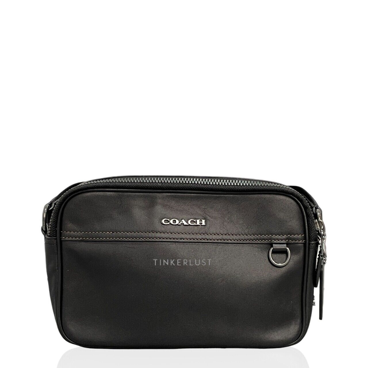 Coach Graham Smooth Calf Leather Black Crossbody Bag