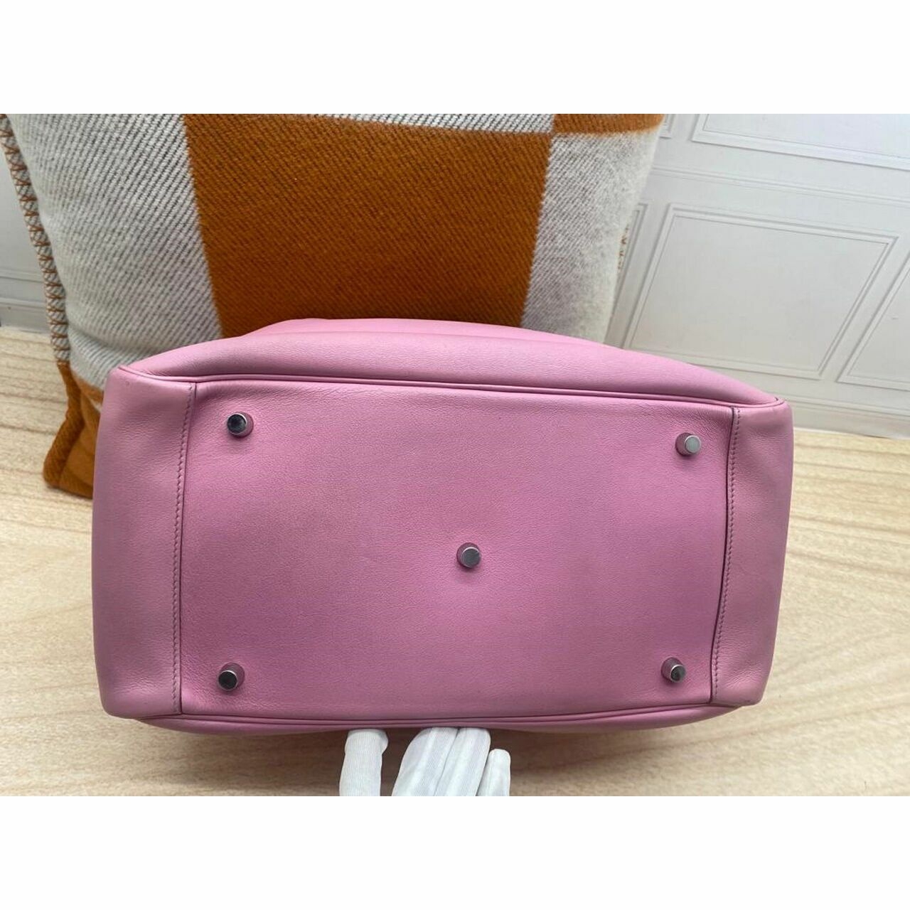 Hermes Lindy 34 Bubble Gum #N Shoulder Bag