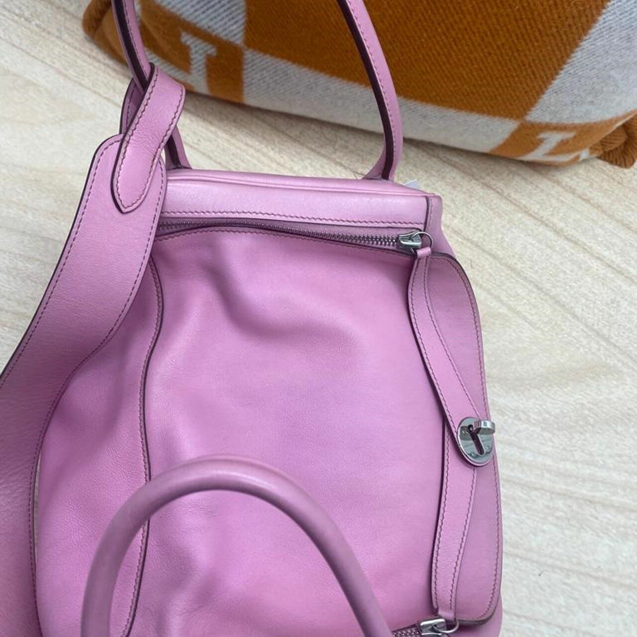 Hermes Lindy 34 Bubble Gum #N Shoulder Bag