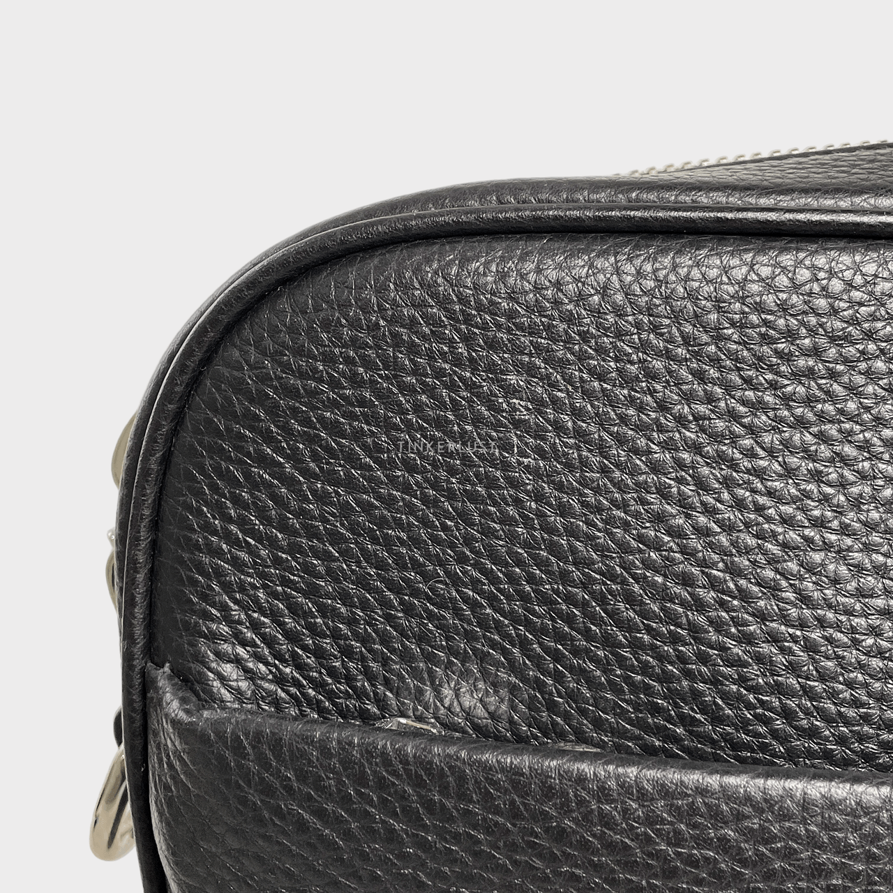 Bally Maleso Black Leather Messenger Bag	