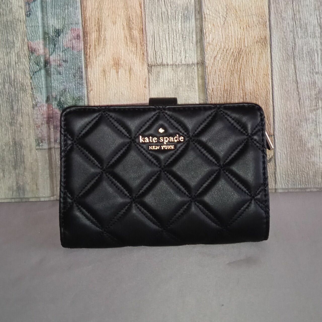 Kate Spade New York Natalia Medium Compact Bifold Wallet Black