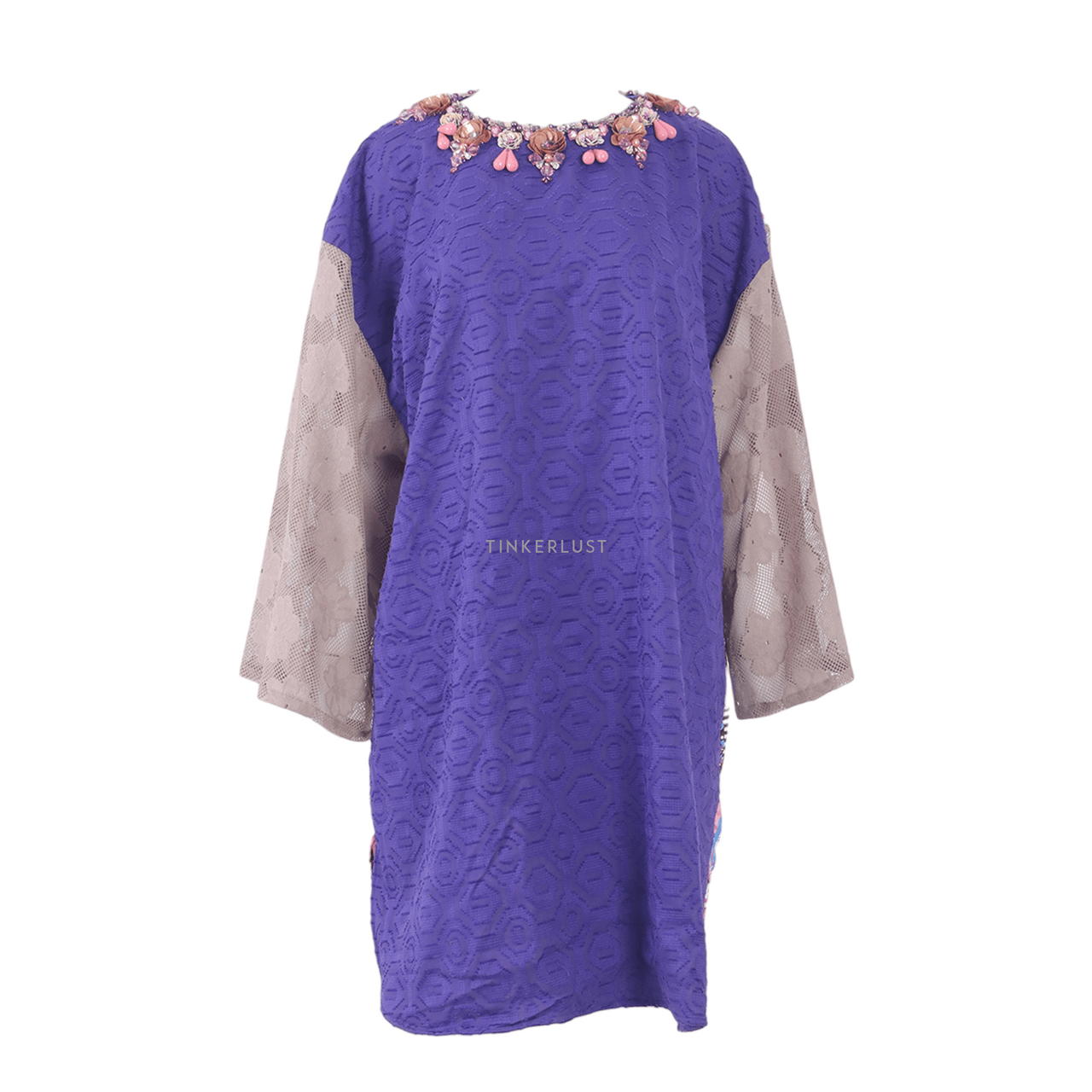 Tities Sapoetra Purple Tunic Blouse