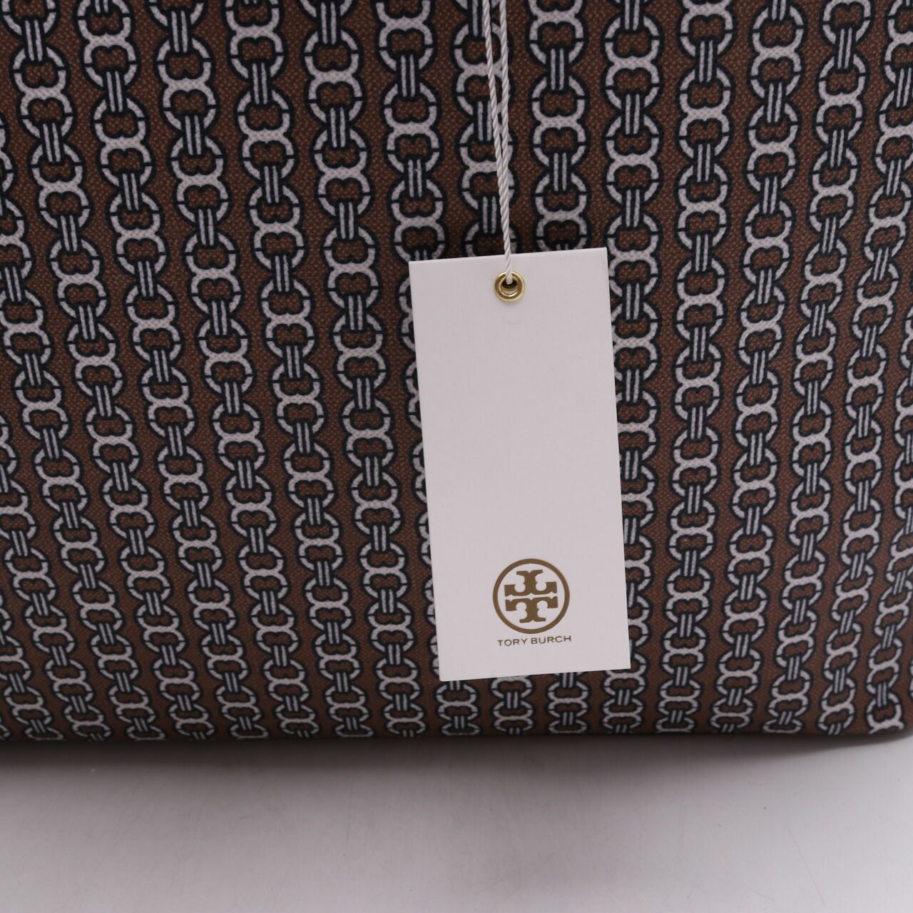 Tory Burch Gemini Link Light Umber Large Tote Bag