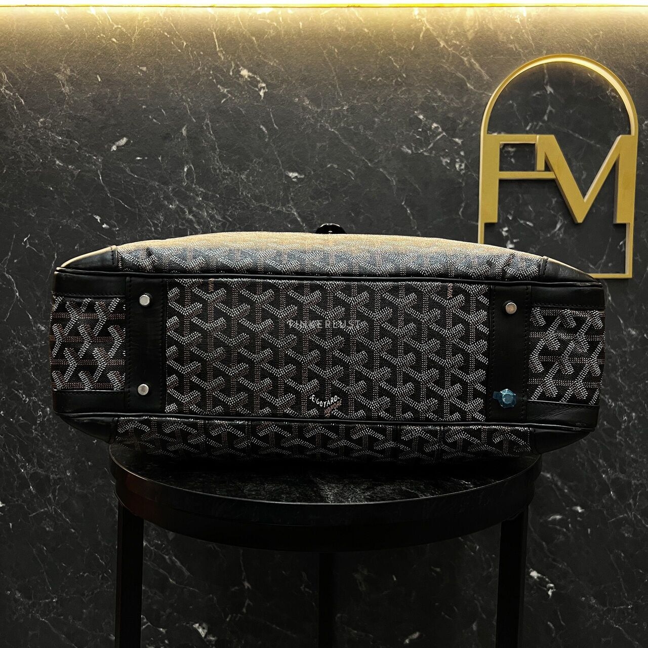 Goyard Ambassade Business Grey/Black Brief Case Handbag