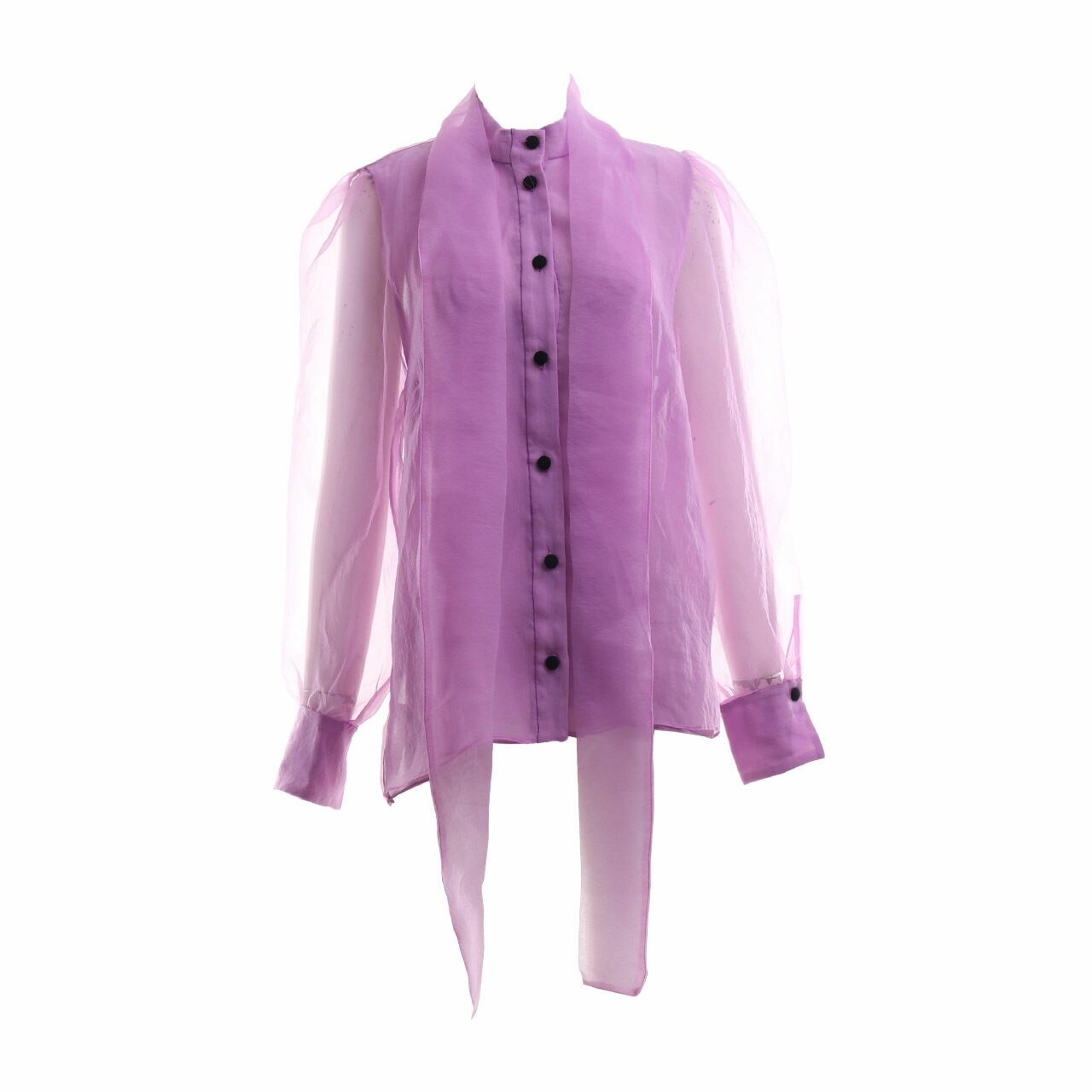 Zara Lavender Sheer Shirt