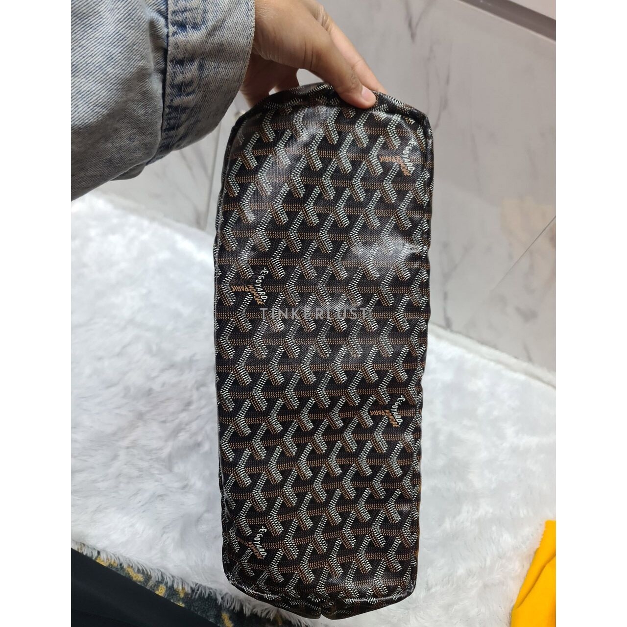 Goyard St Louis PM Black on Black 2019 Tote Bag