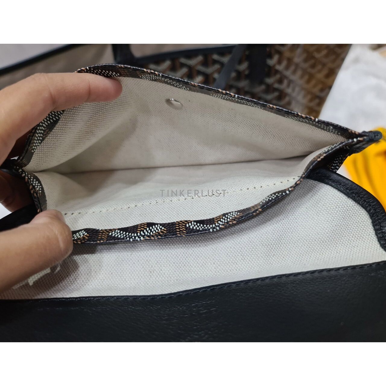 Goyard St Louis PM Black on Black 2019 Tote Bag