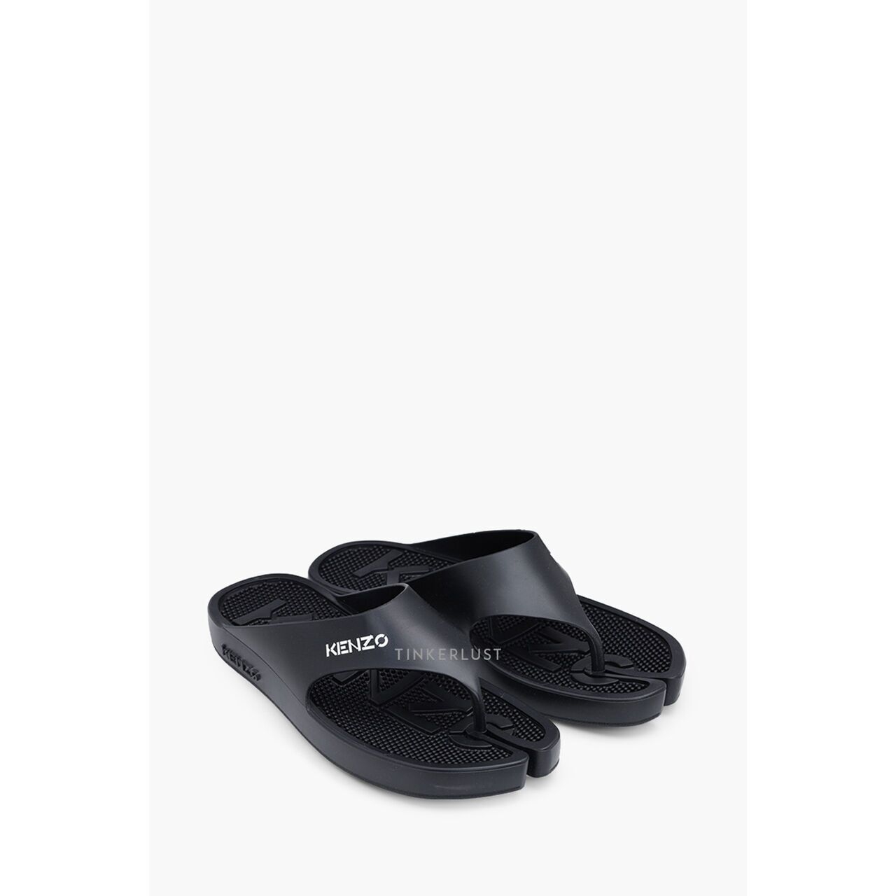 Kenzo Women K-Beach Thong Sandals in Black