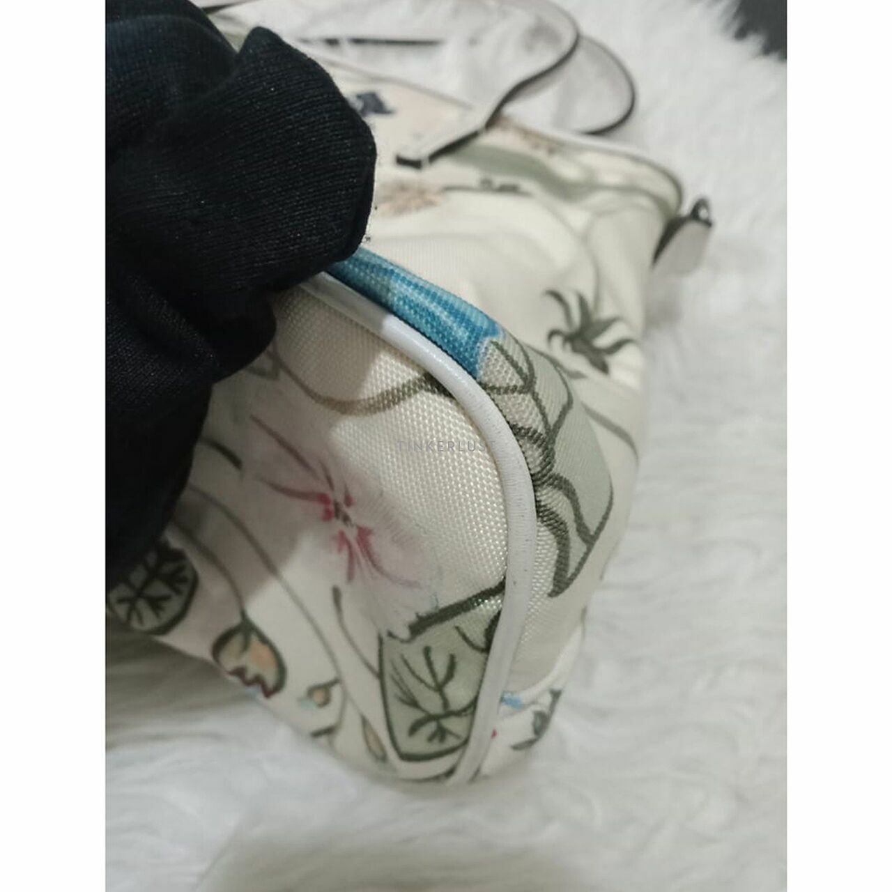 Gucci Flora Small Canvas Convertible Zip Tote