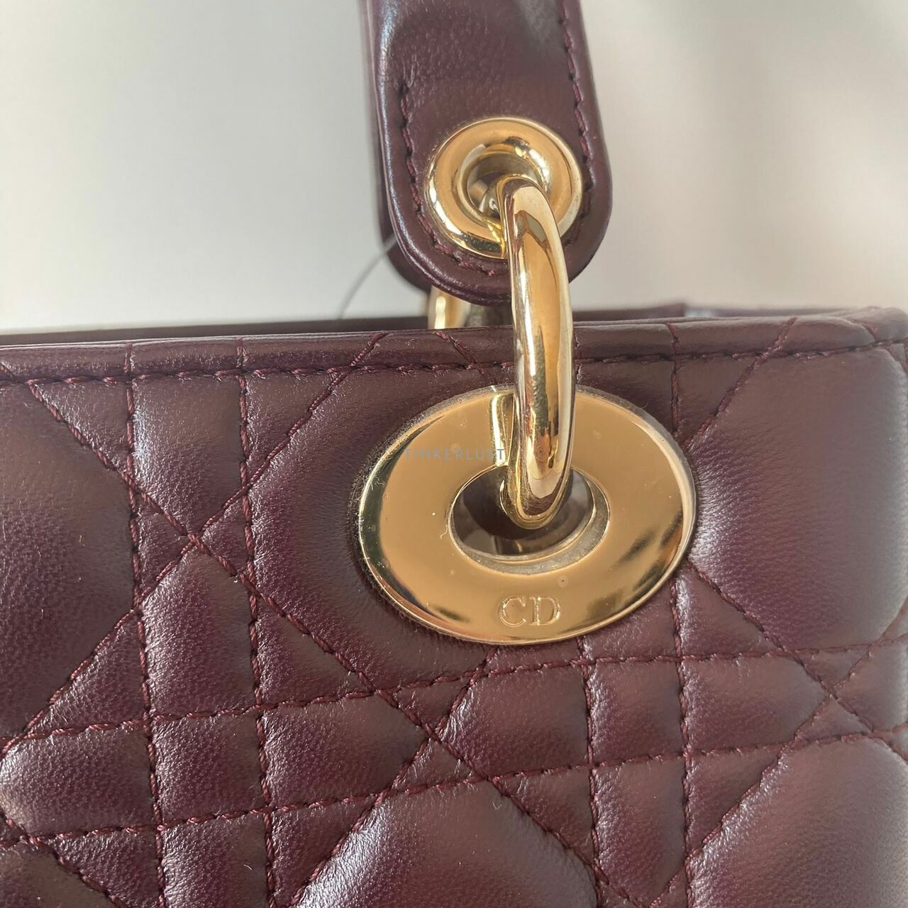 Christian Dior Lady Dior Small Pin Bordeux 2019