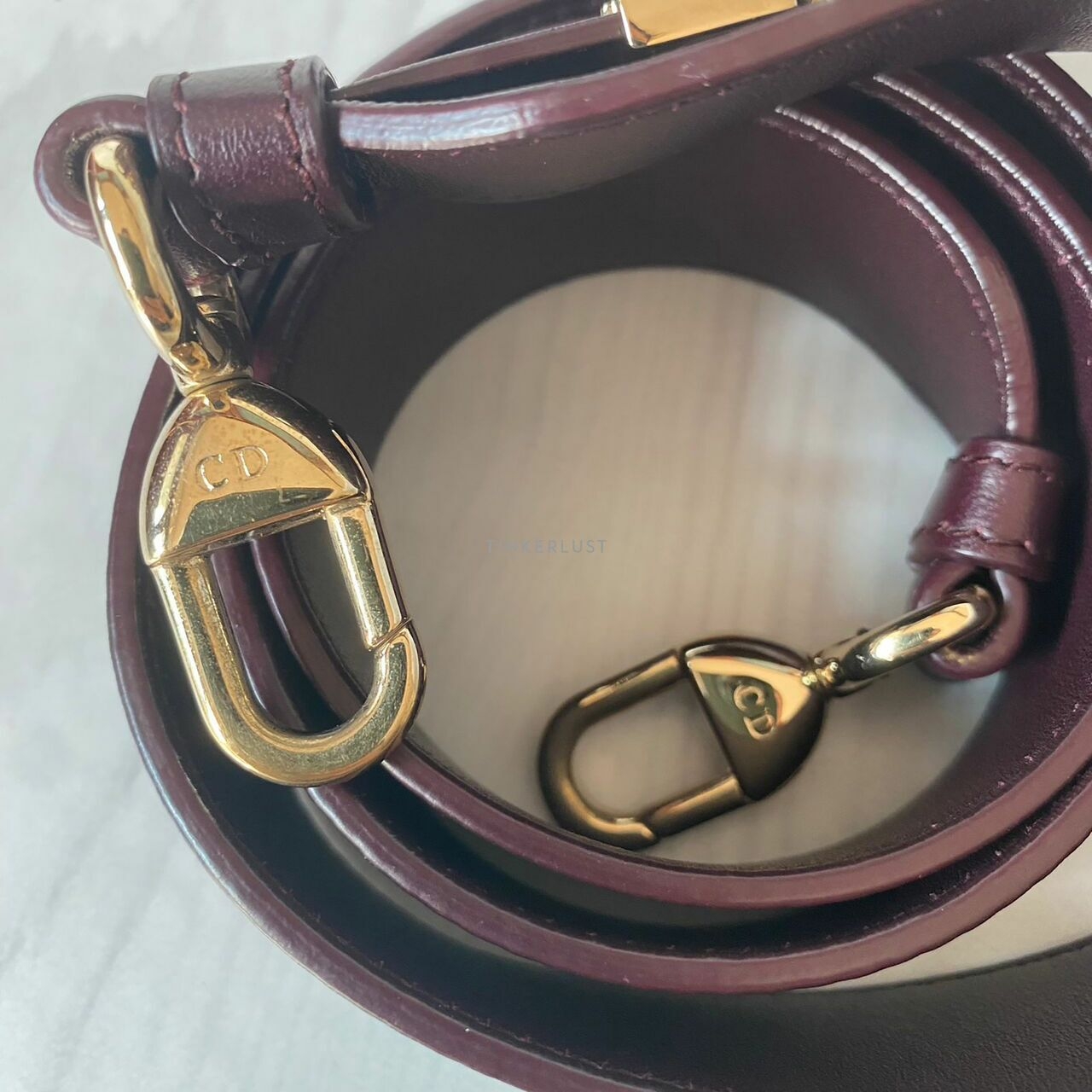 Christian Dior Lady Dior Small Pin Bordeux 2019