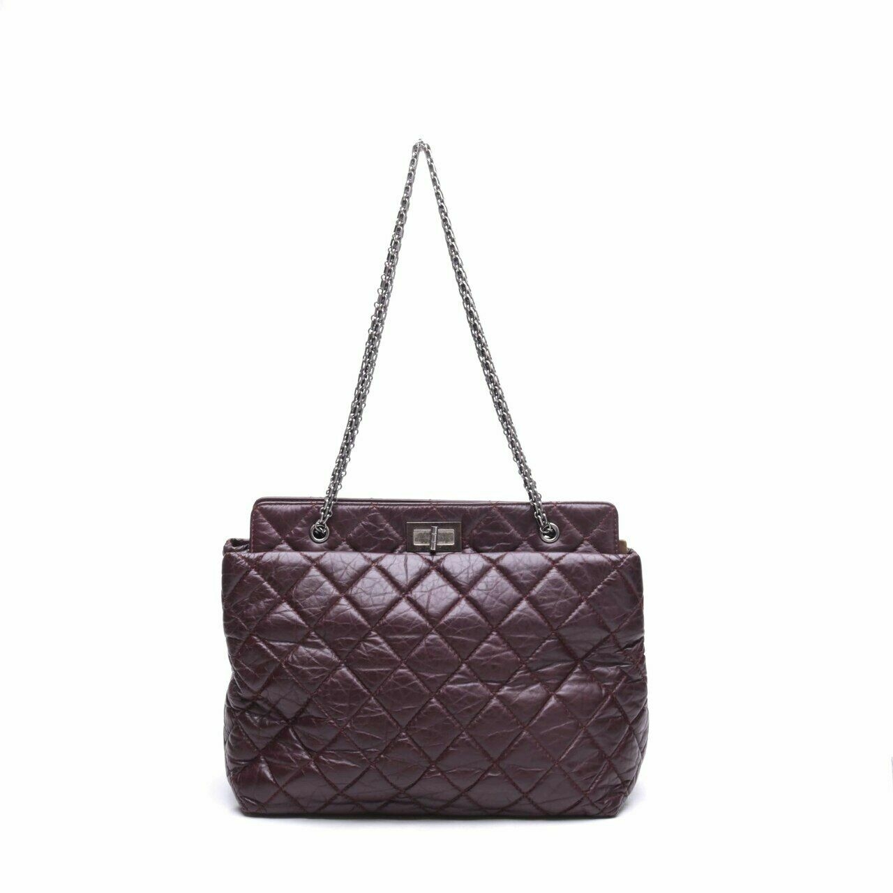 Chanel Reissue Quilted Calfskin Leather Grand Shopping Tote Bag	