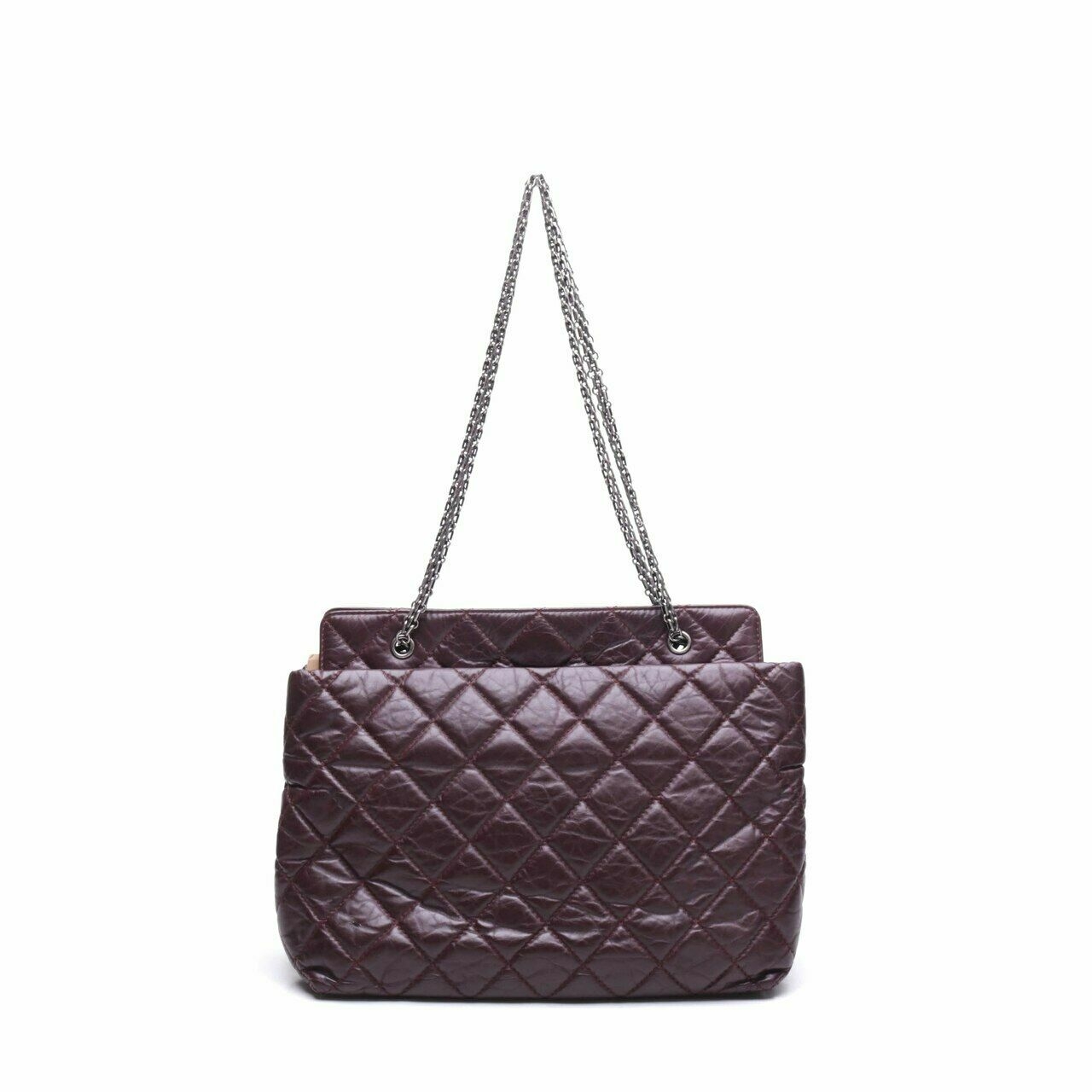 Chanel Reissue Quilted Calfskin Leather Grand Shopping Tote Bag	