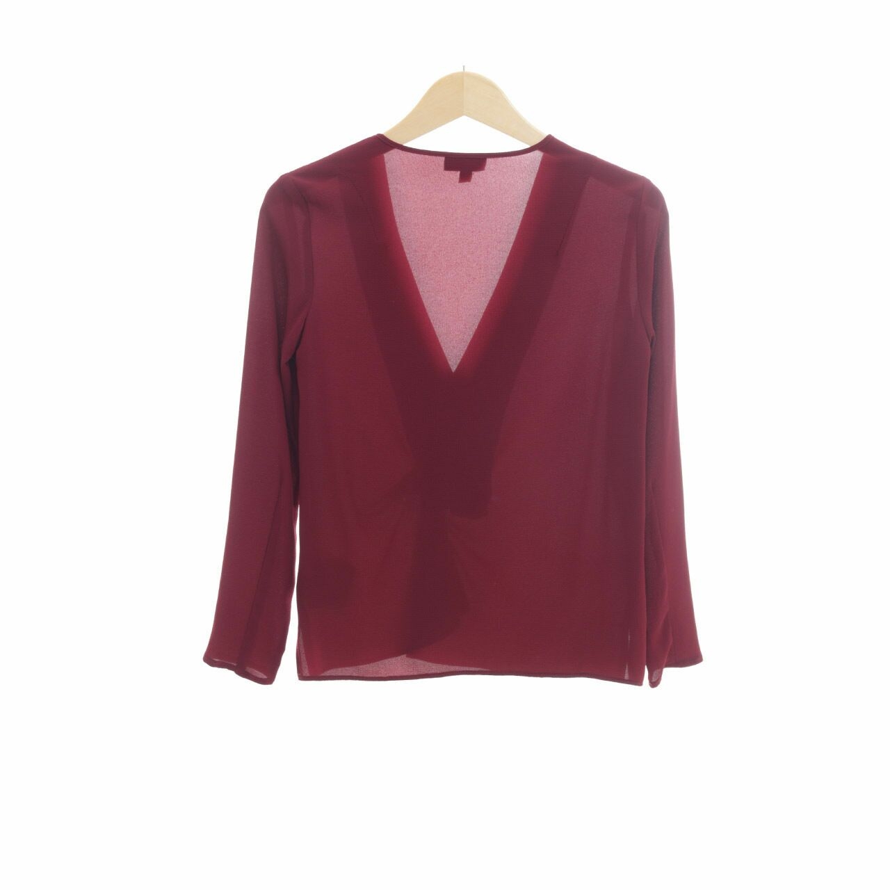 Topshop Maroon Blouse