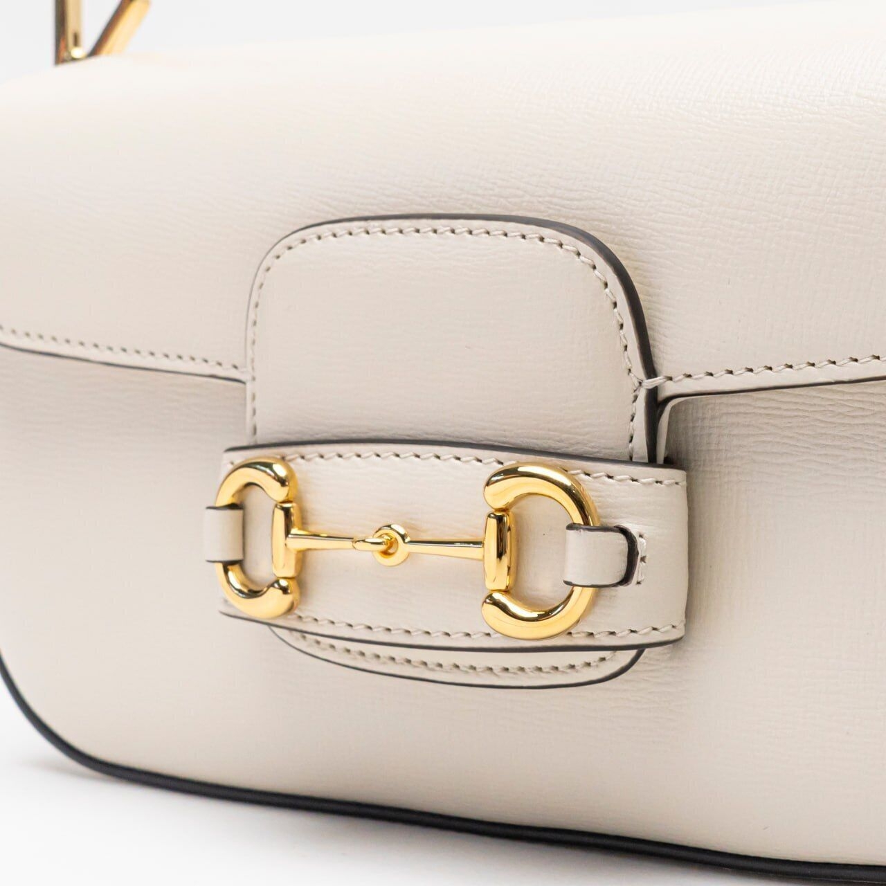 Gucci Horsebit 1955 Small Shoulder Bag White