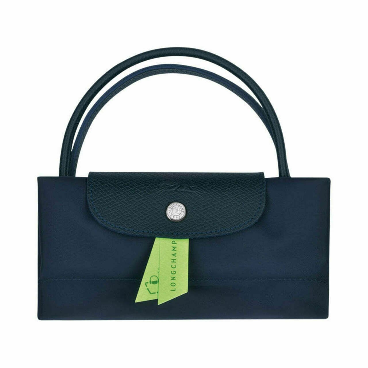 Longchamp Le Pliage Green S Top Handle Bag Navy