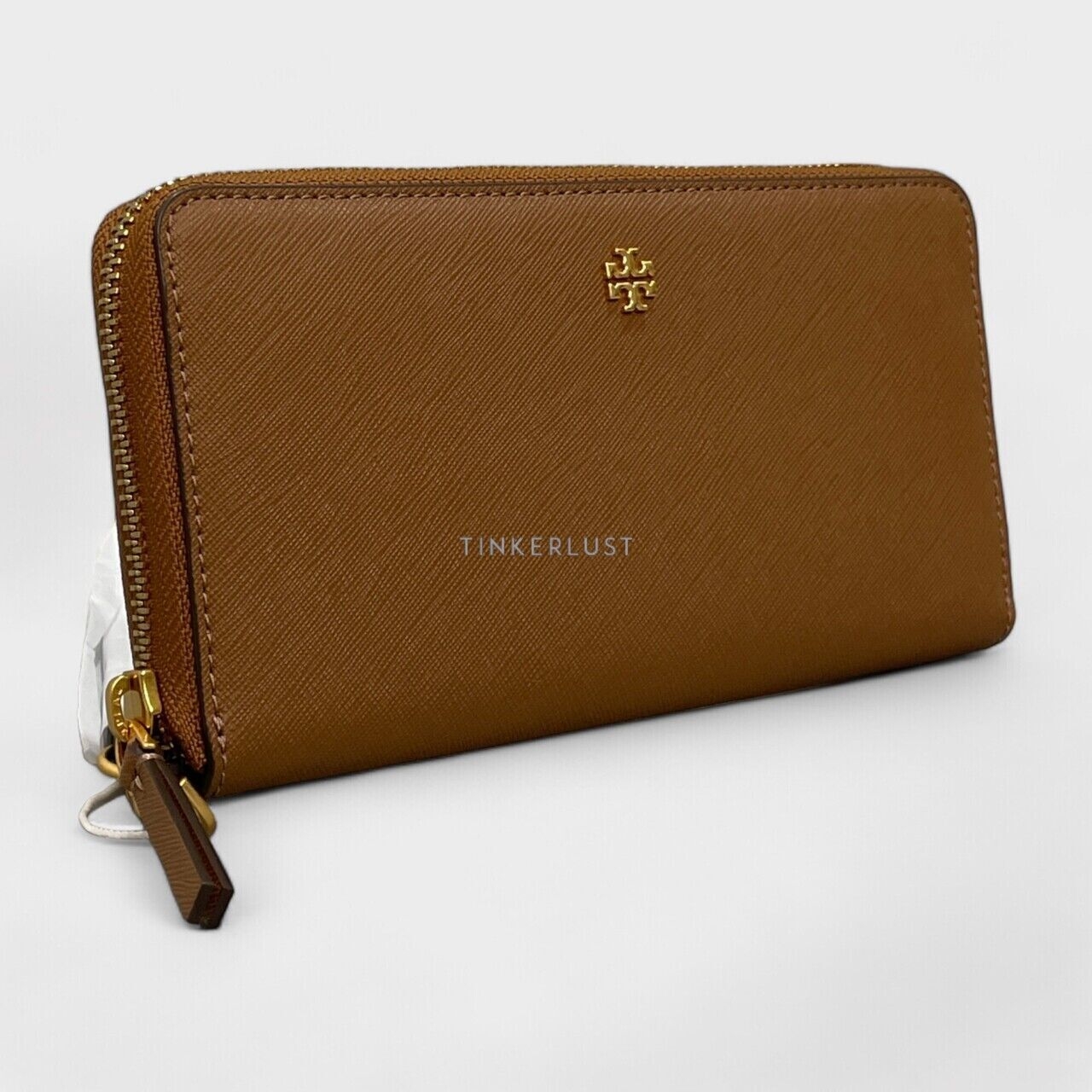 Tory Burch Emerson Brown Zip Continental Wallet