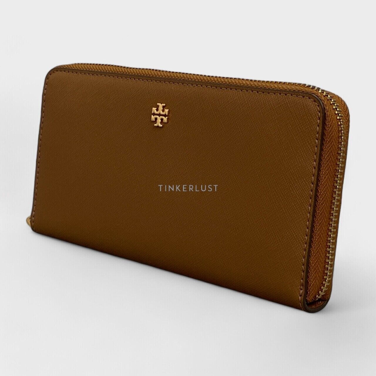 Tory Burch Emerson Brown Zip Continental Wallet