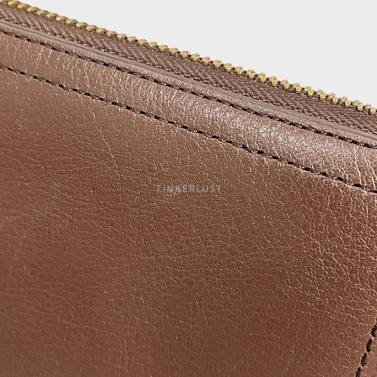 Fossil Logan Dark Brown Zip Around Wallet 