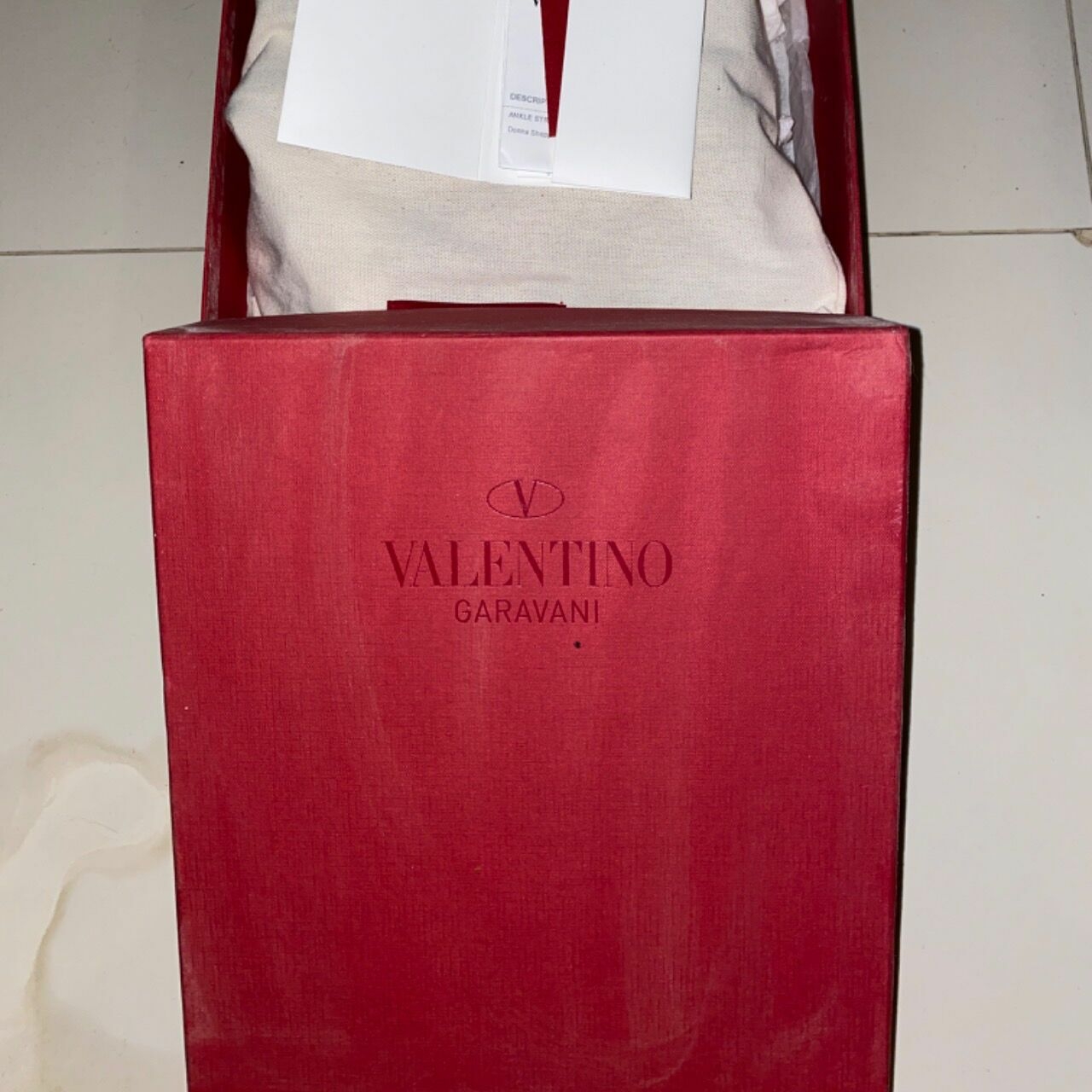 Valentino Garavani Blue & Grey Houndstooth Heels