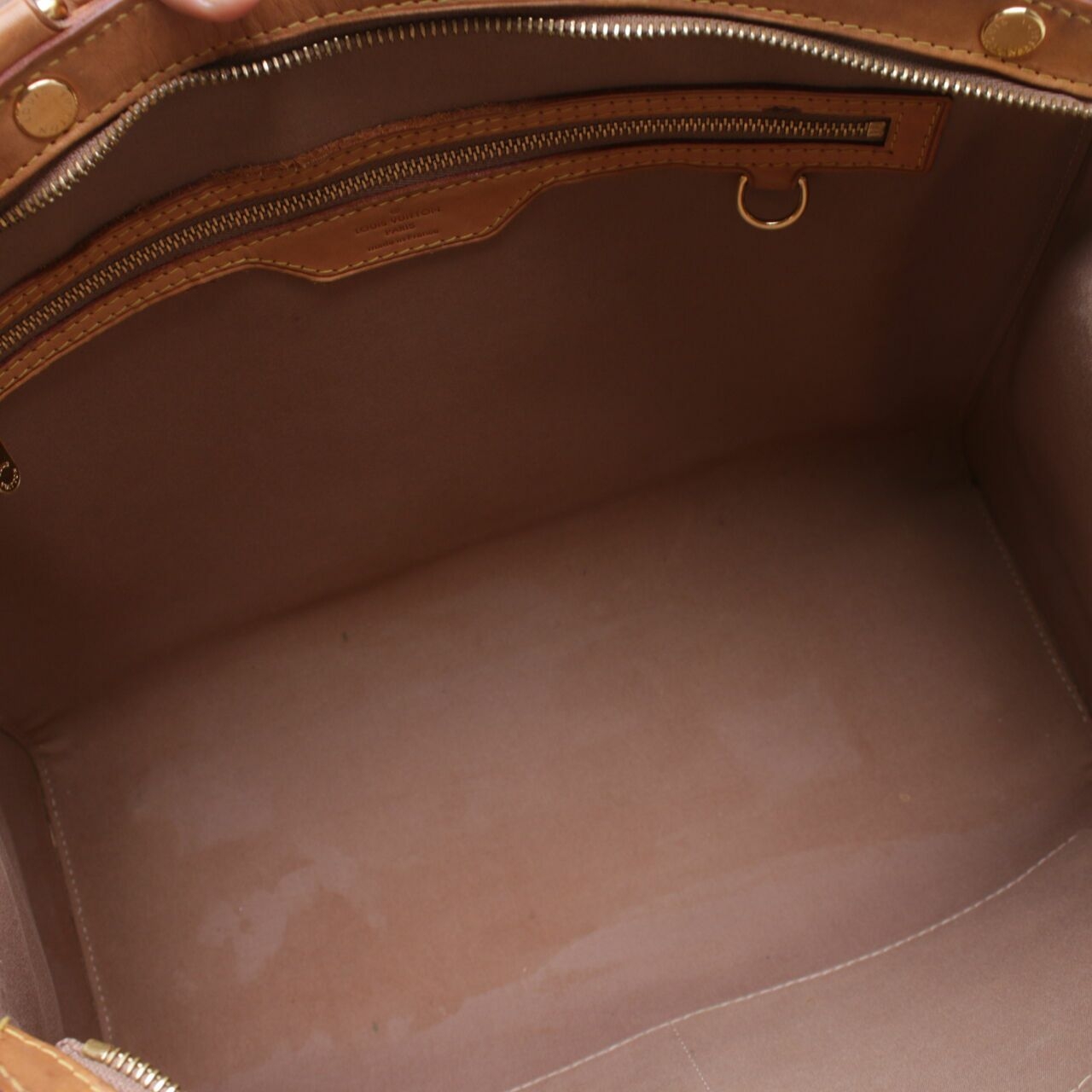  Louis Vuitton Brea Monogram Vernis Gold Satchel Bag