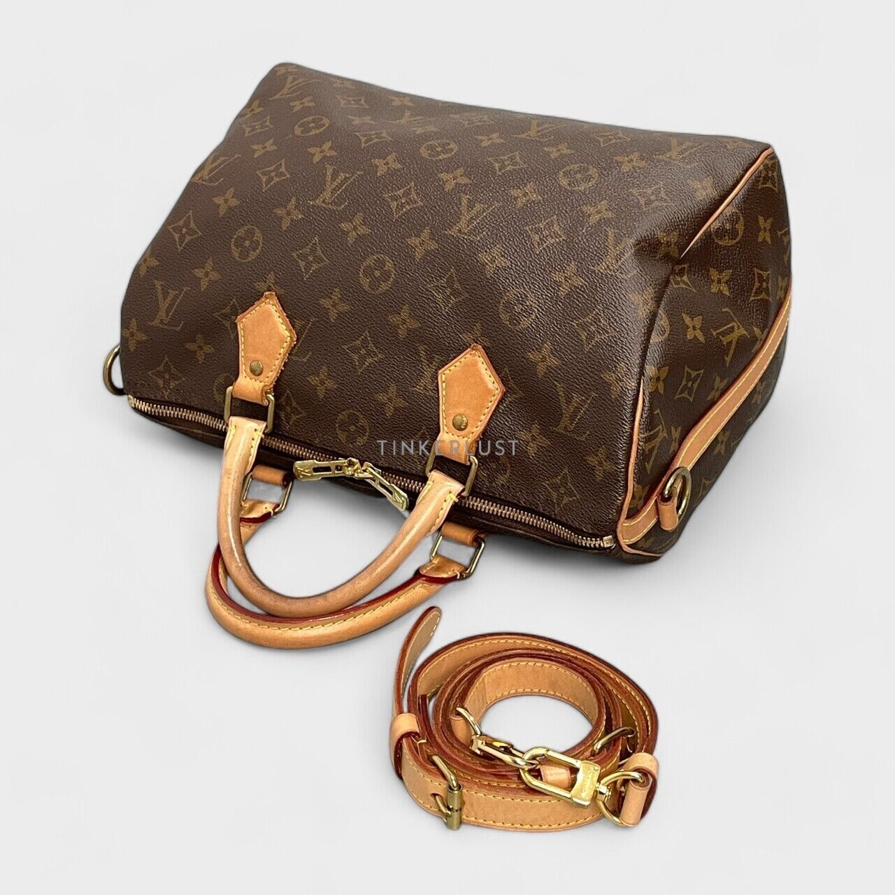 Louis Vuitton Speedy 30 Monogram Bandouliere Bag