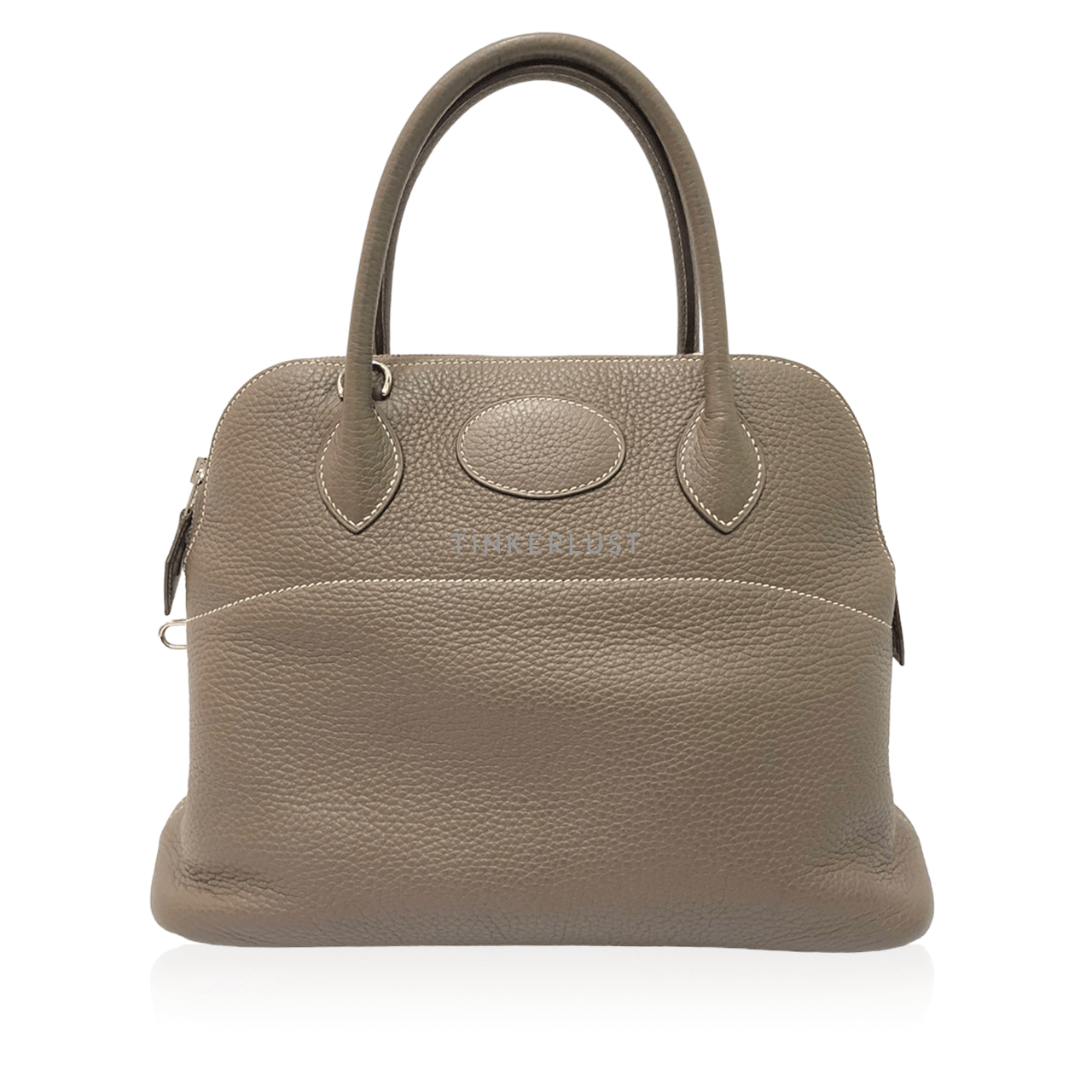 Hermes Bolide 31 Etaupe Clemence PHW #T Satchel