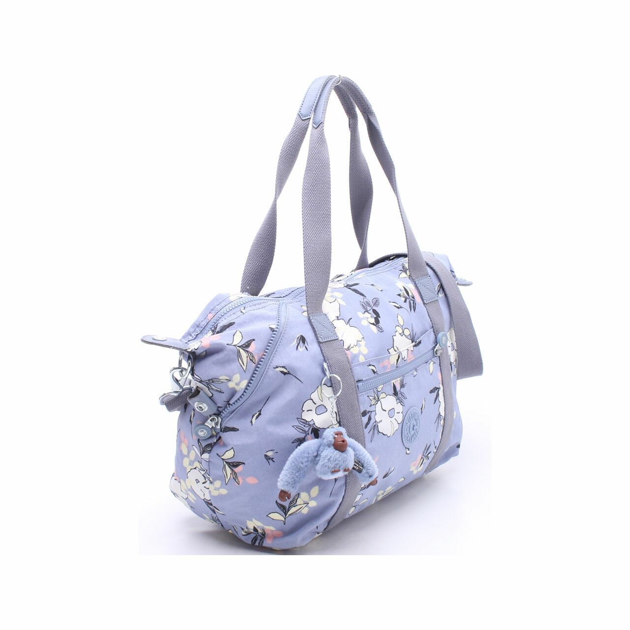 Kipling Blue Floral Satchel