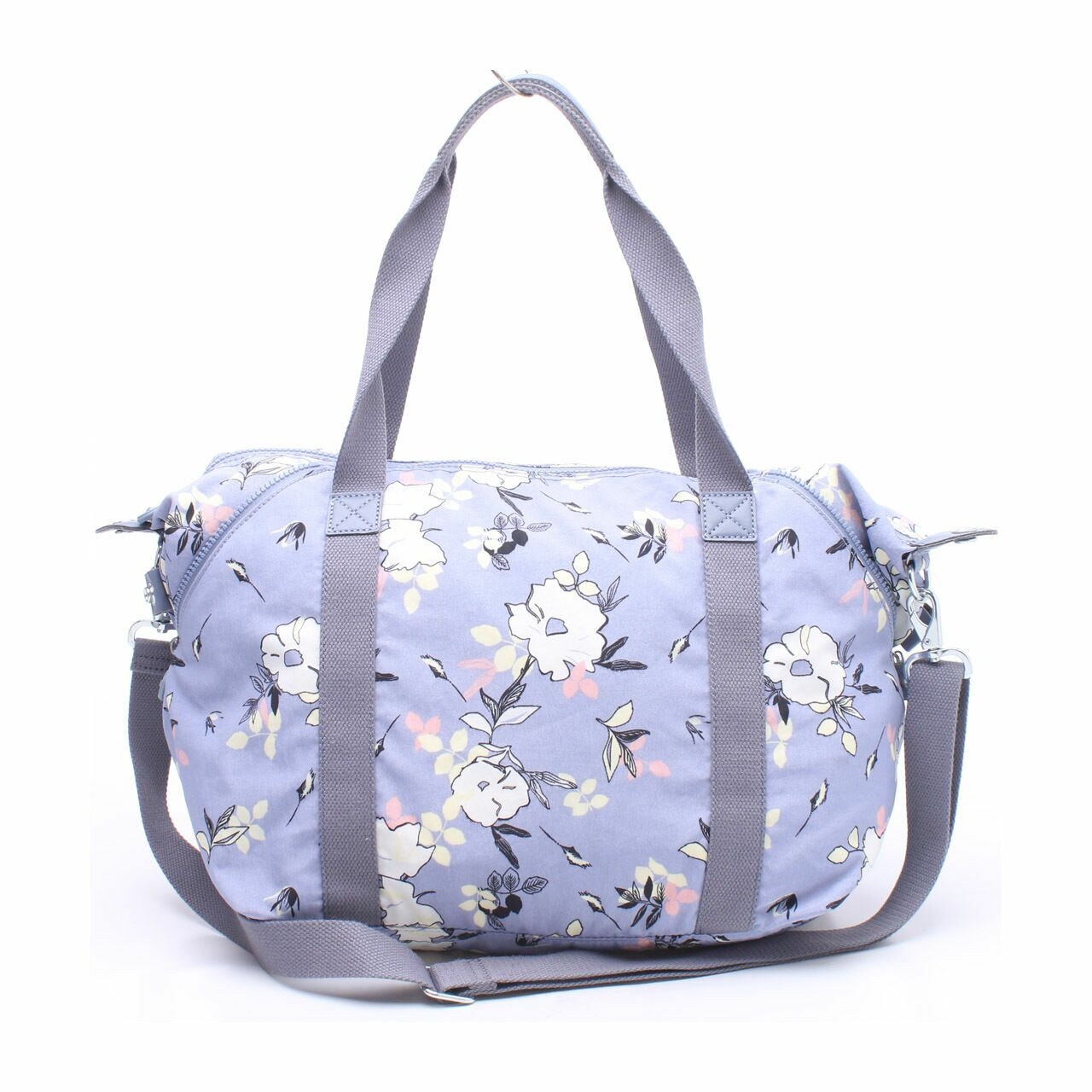 Kipling Blue Floral Satchel