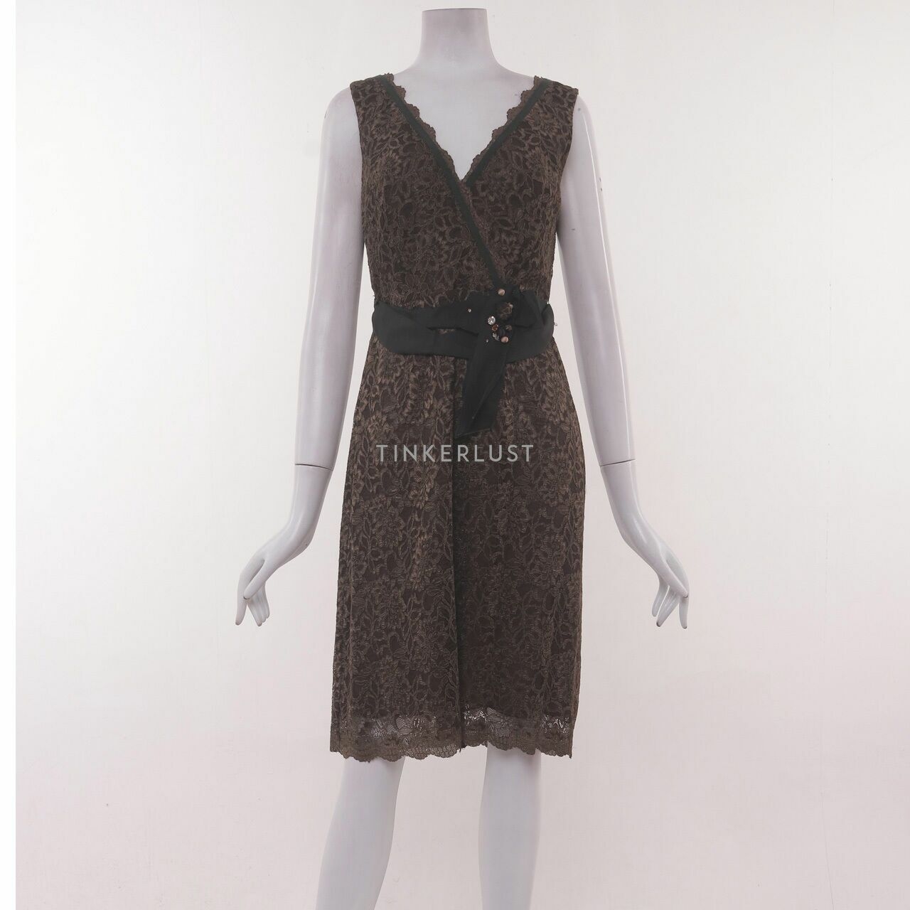 BCBG Max Azria Olive Lace Dress