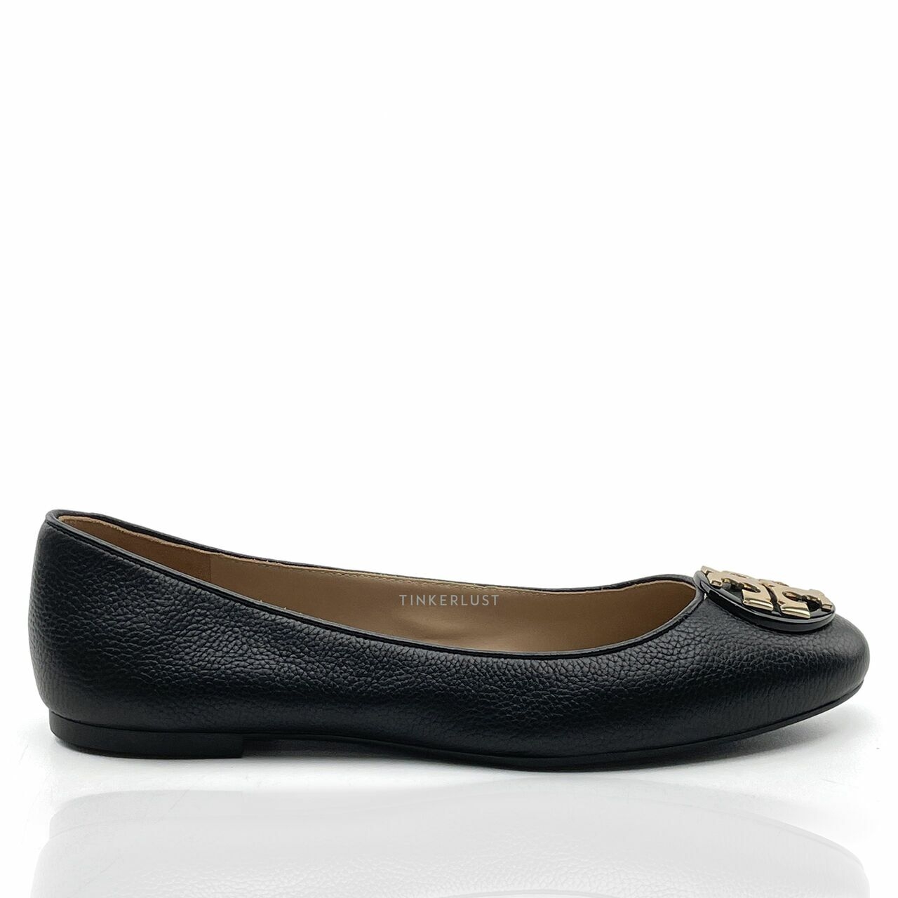 Tory Burch Claire Ballet Flat Leather Black