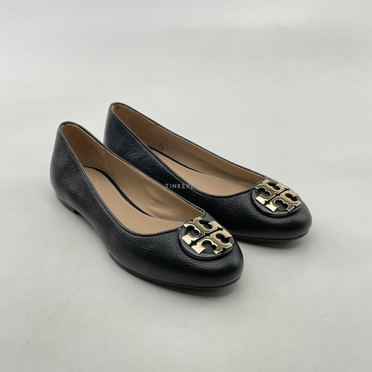 Tory Burch Claire Ballet Flat Leather Black