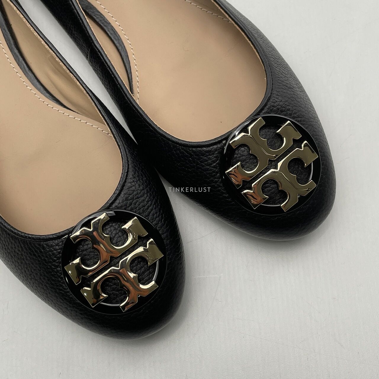 Tory Burch Claire Ballet Flat Leather Black