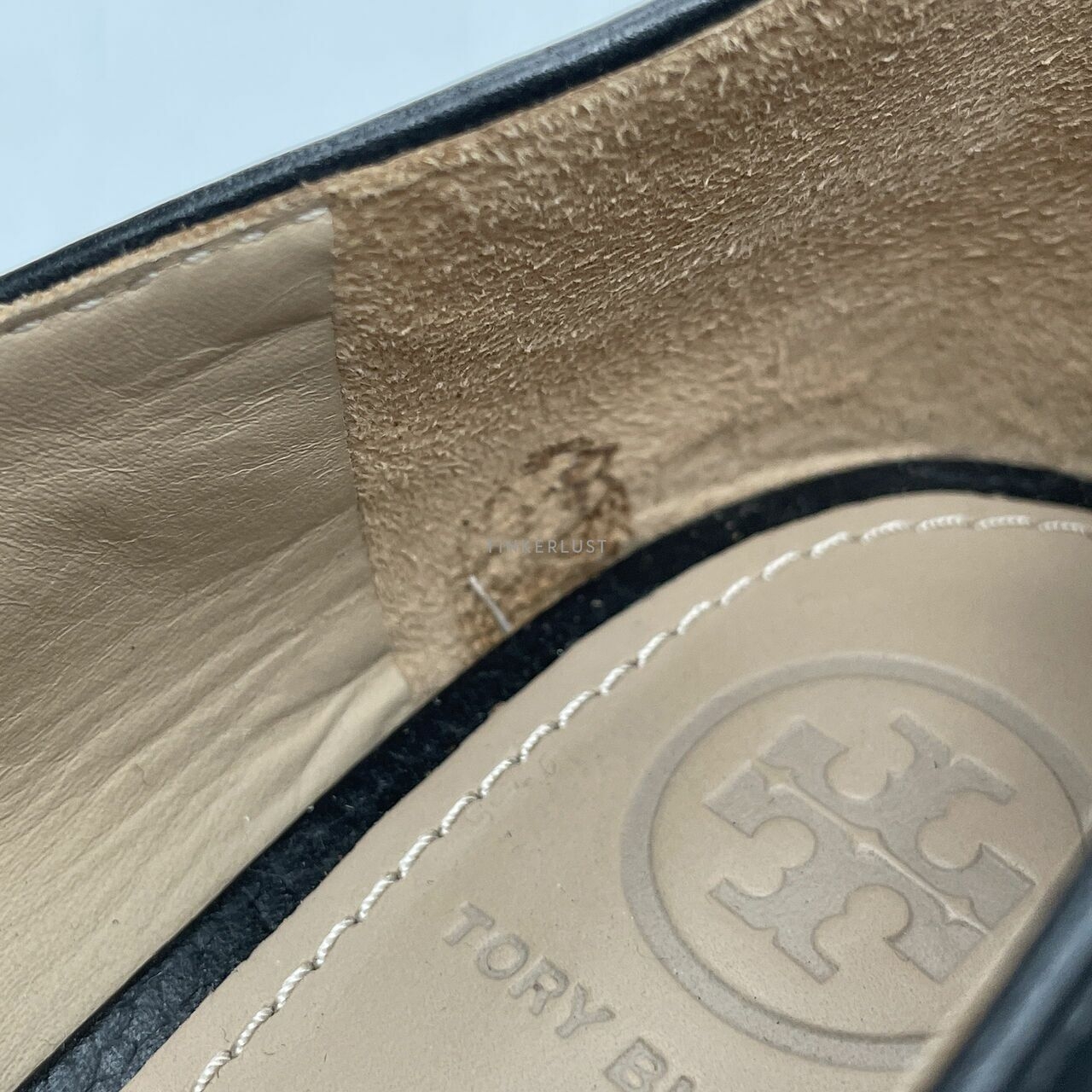 Tory Burch Claire Ballet Flat Leather Black