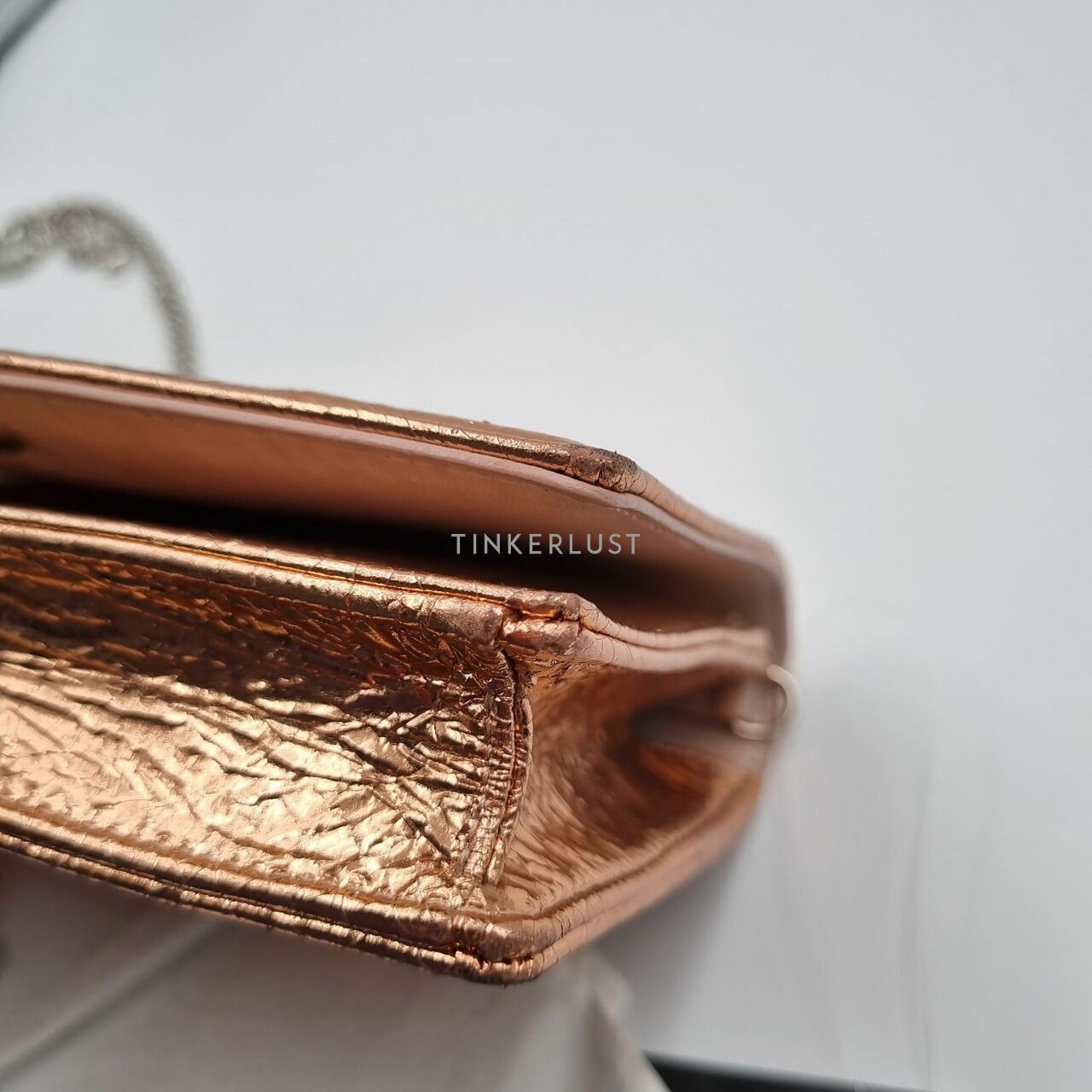 Christian Dior Diorama Pouch Rose Gold Deerskin 2016 Sling Bag